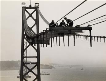 (CALIFORNIA--GOLDEN GATE & BAY BRIDGES) A group of 64 photographs relating to San Franciscos Golden Gate and Bay Bridges.